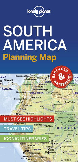 Lonely Planet South America Planning Map,New