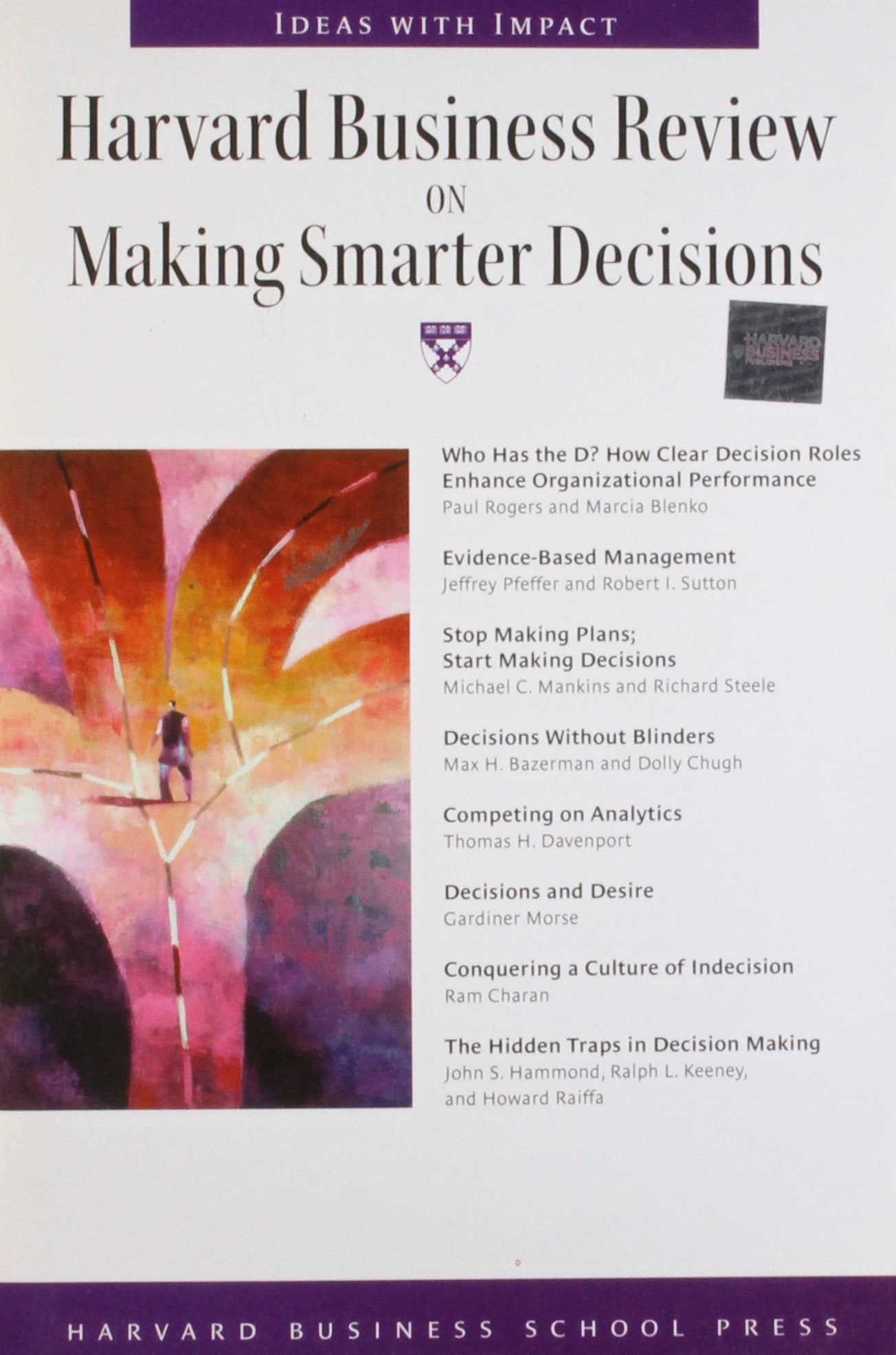 Harvard Business Review on Making Smarter Decisions (Harvard Business Review Paperback Series),Used