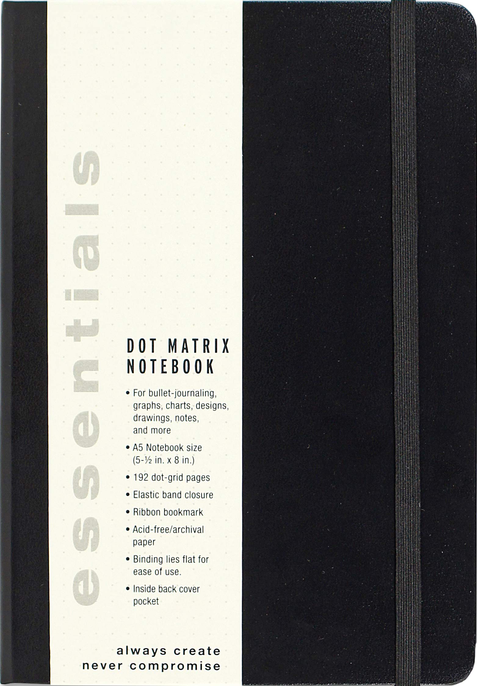 Essentials Dot Matrix Notebook, A5 size,Used