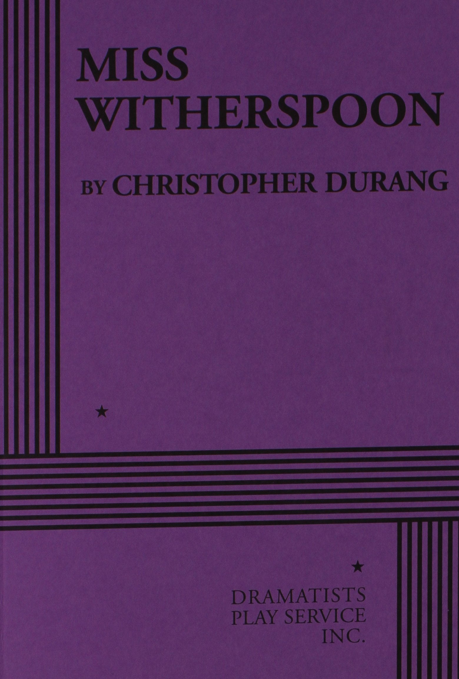 Miss Witherspoon (Acting Edition for Theater Productions),New