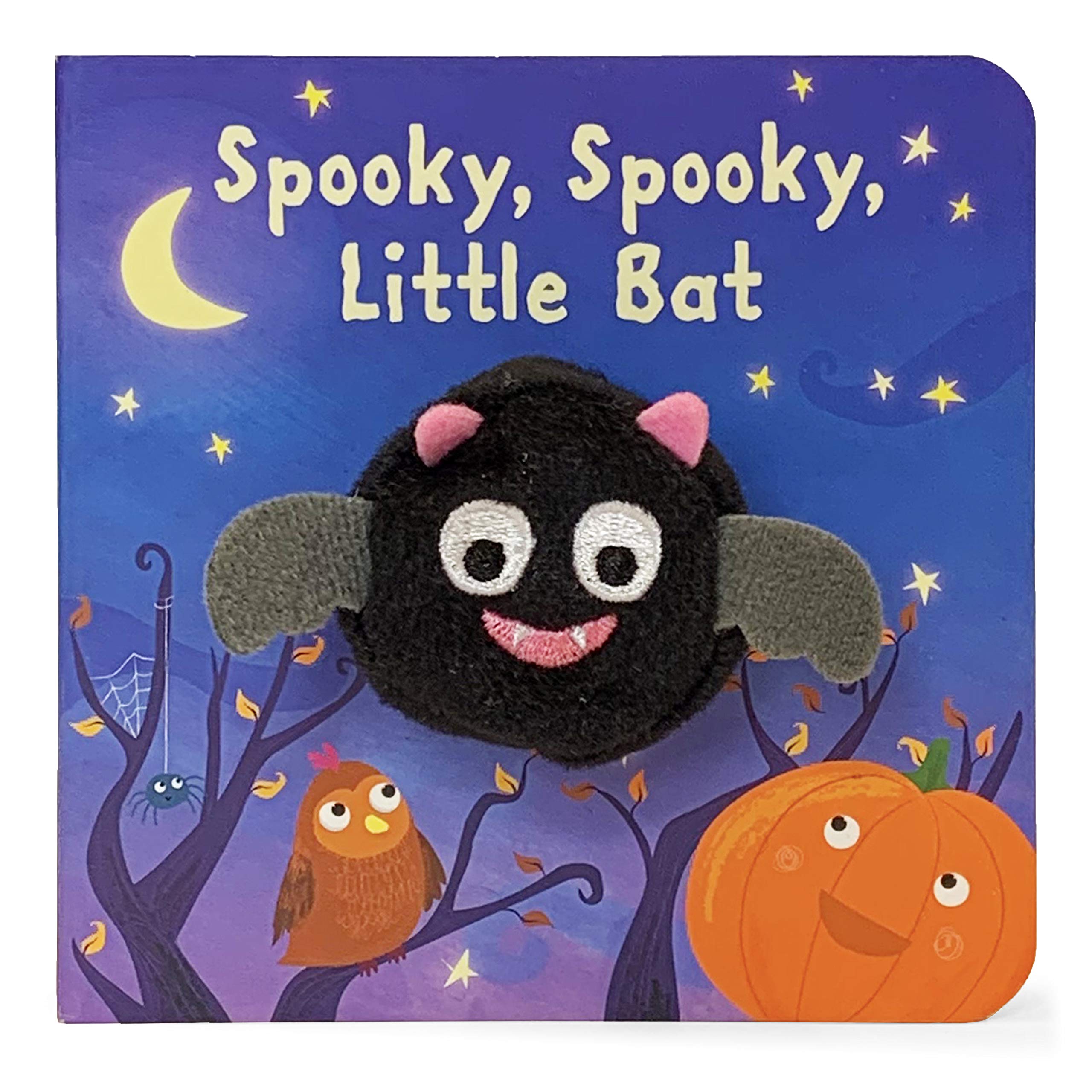 Spooky, Spooky, Little Bat Finger Puppet Halloween Board Book Ages 04