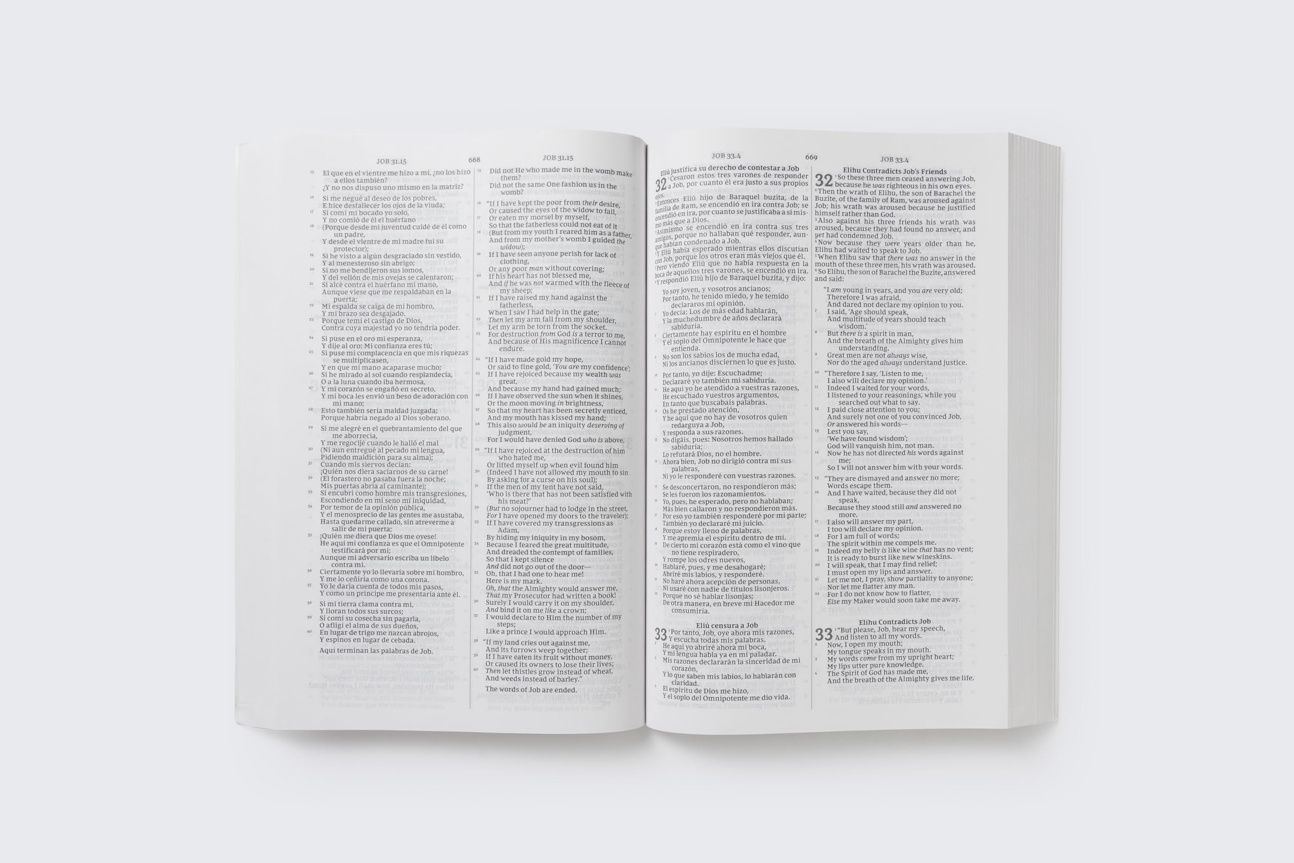 NKJV/RVR, Bilingual Bible, Softcover / NKJV/RVR Biblia Bilinge, Tapa Rstica (Spanish Edition),Used