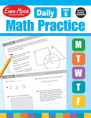 EvanMoor Daily Math Practice, Grade 6,New