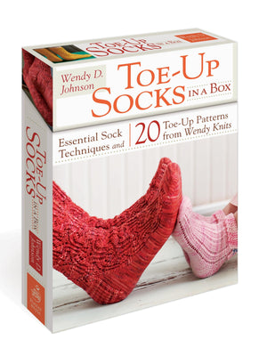 Toeup Socks In A Box: Essential Sock Techniques And 20 Toeup Patterns From Wendy Knits