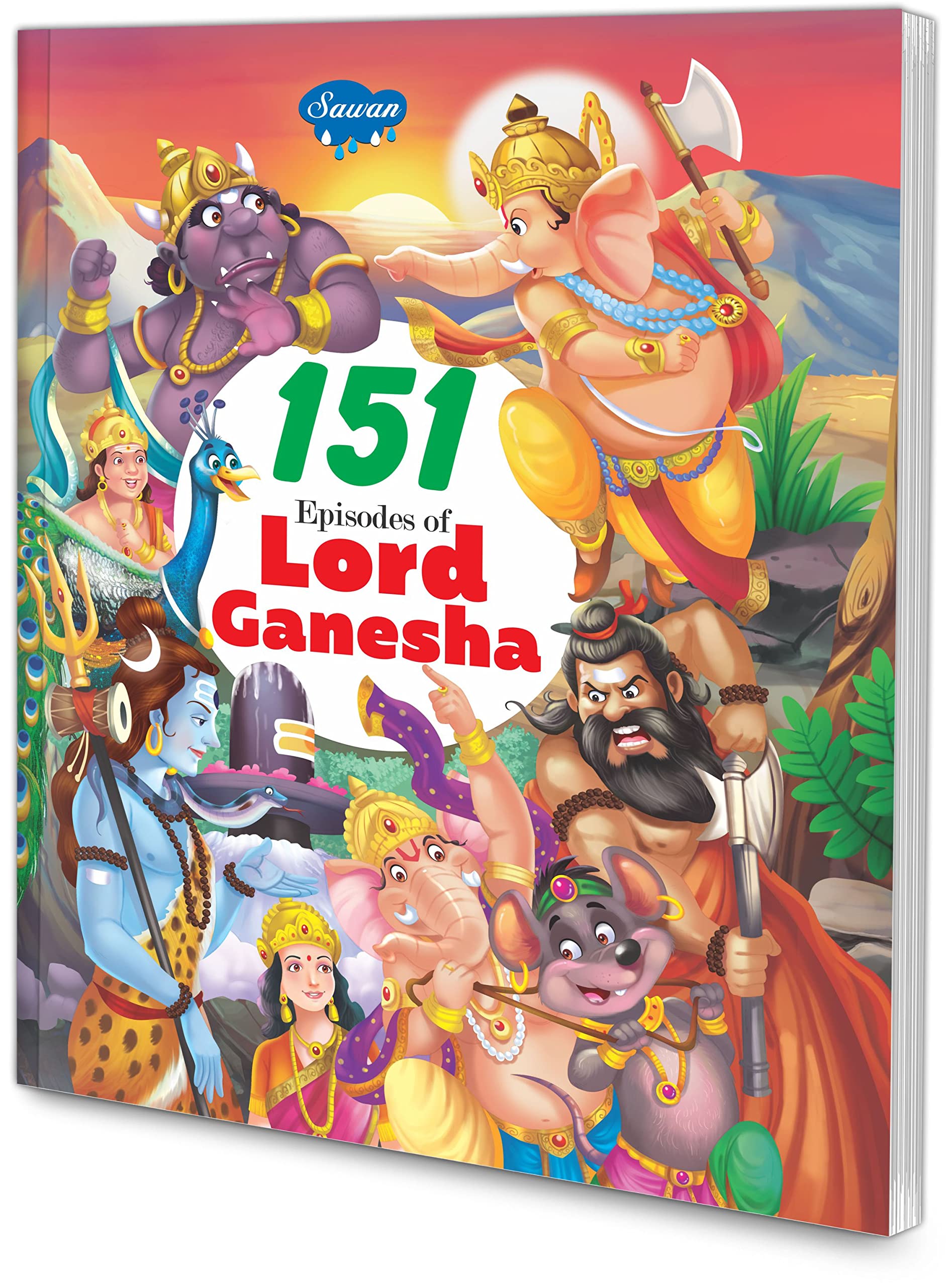 151 Episodes Of Lord Ganesha [Paperback] Sawan; Manoj Publications Editorial Board And Sahil Gupta