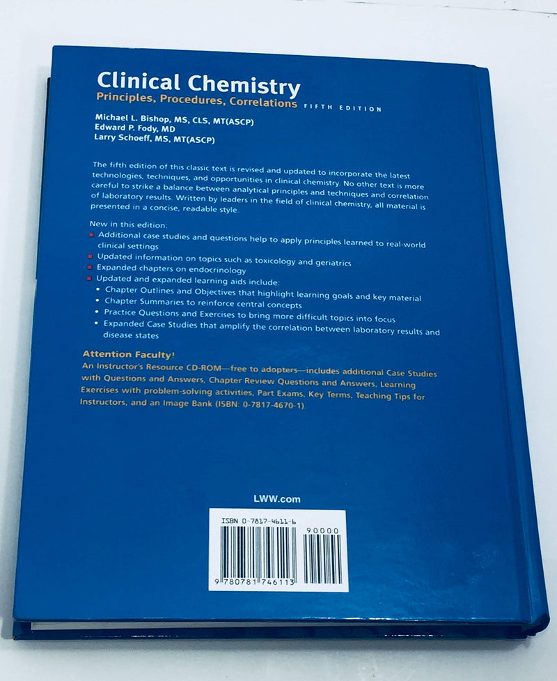 Clinical Chemistry: Principles, Procedures, Correlations,Used