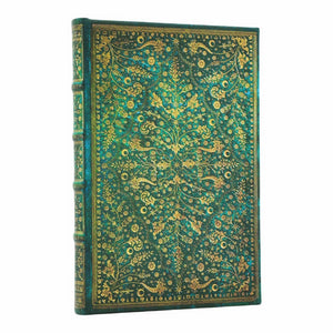 Emerald Flower Mini Unlined Hardcover Journal, 176Pg, 85Gsm, MarshS Library By Paperblanks (NatureS Grace)