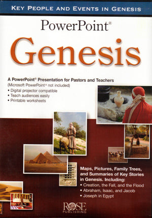 Genesis Powerpoint: Concise Summary, Illustrations, Diagrams, And Maps (Genesis Time Line),Used