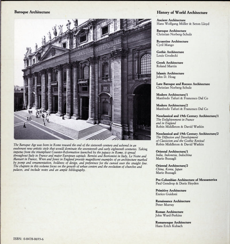 Baroque Architecture (History Of World Architecture)