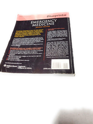 Blueprints Emergency Medicine (Blueprints Series),Used