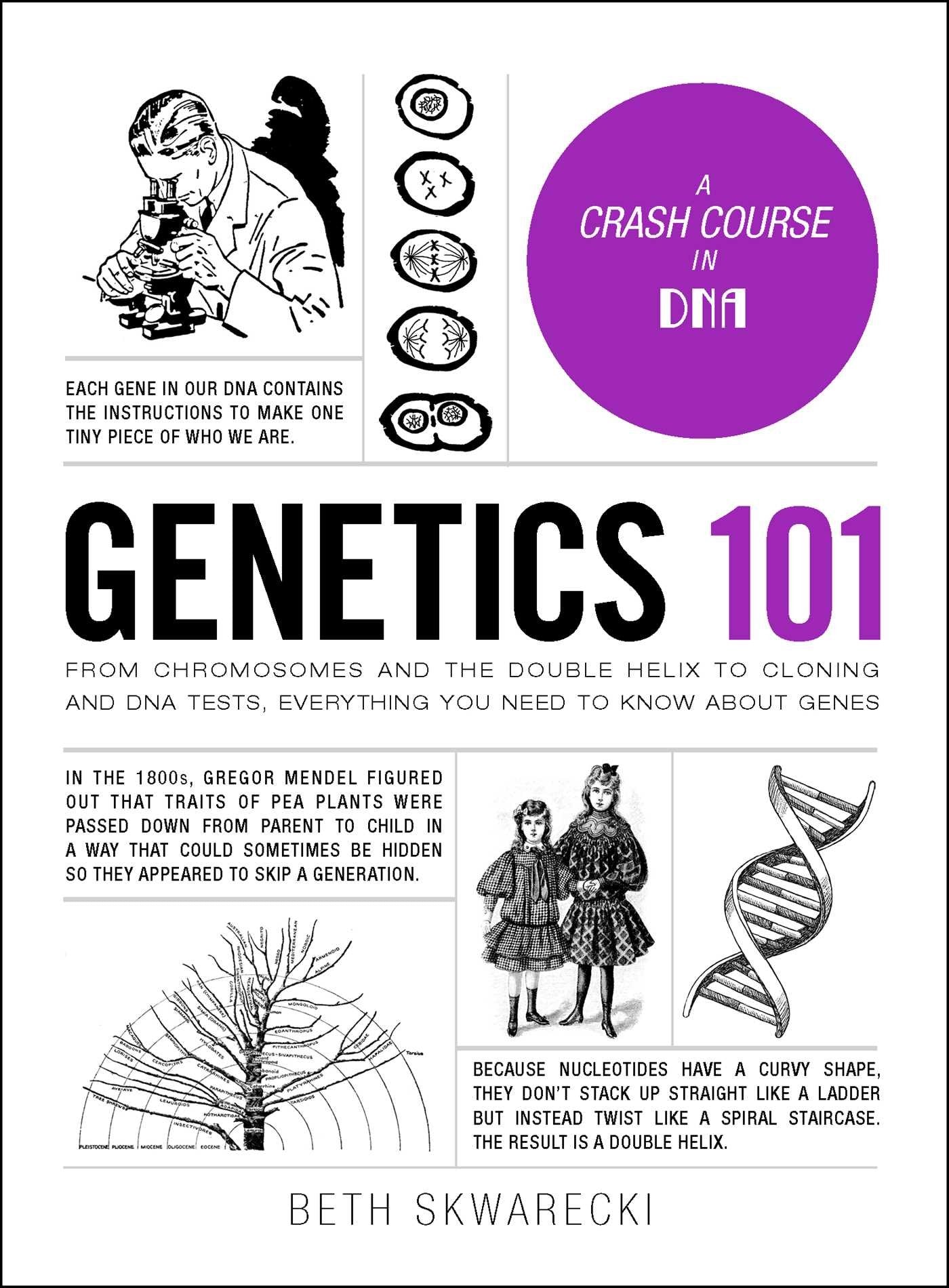 Genetics 101: From Chromosomes and the Double Helix to Cloning and DNA Tests, Everything You Need to Know about Genes (Adams 101,New