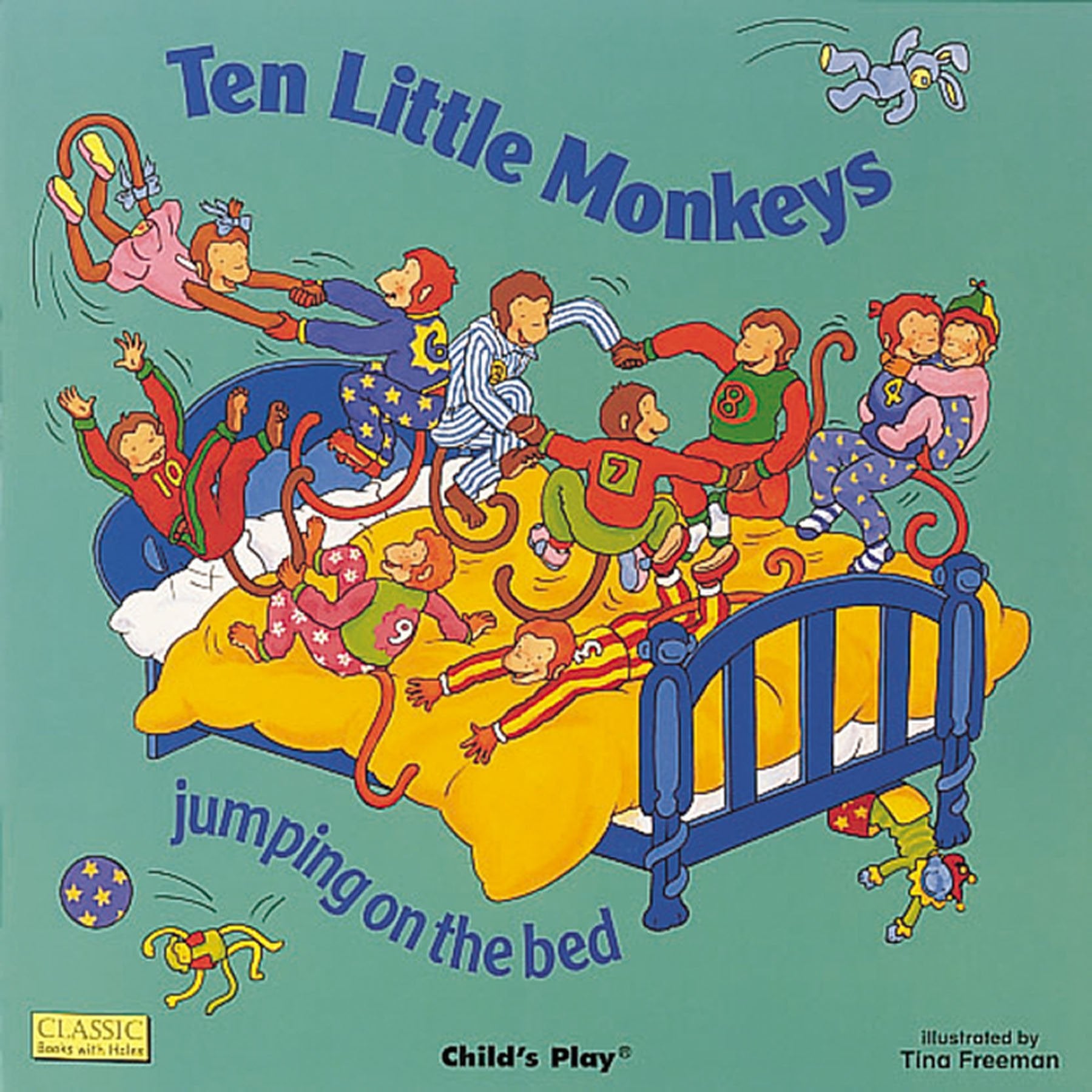 Ten Little Monkeys: Jumping On The Bed (Classic Books With Holes),Used