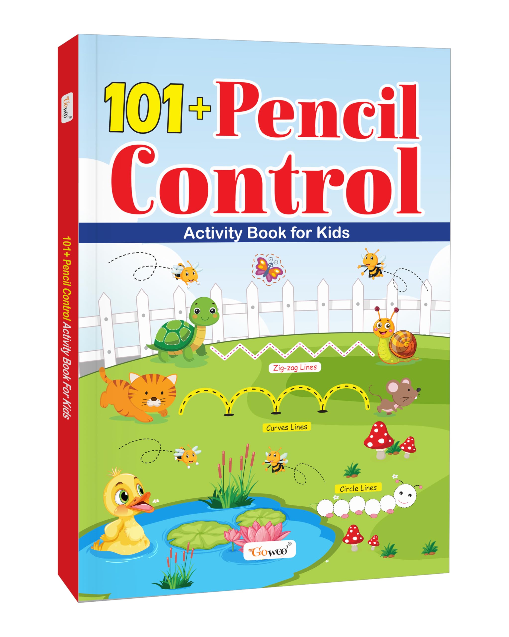 101+ Pencil Control Activity Book For Kids : Fun Activity Book For Toddlers, Book For Early Learners, Early Learning Book For Kids