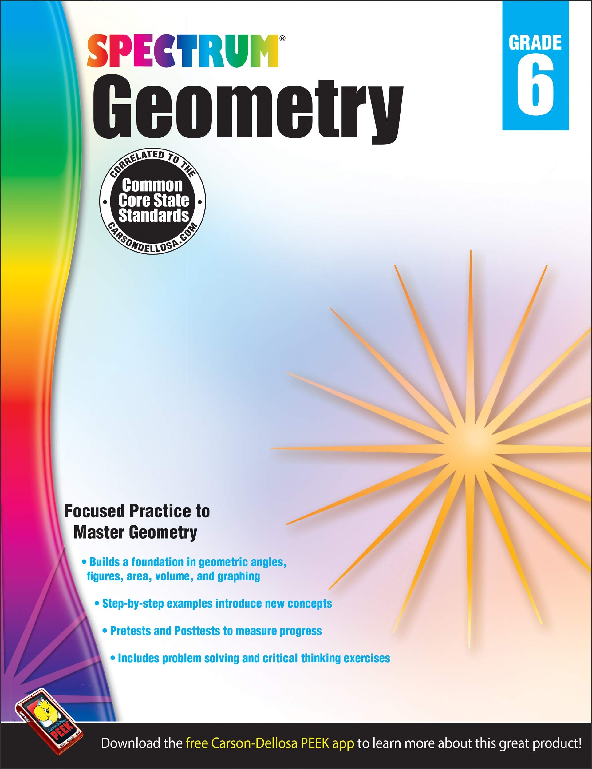 Spectrum  Geometry Workbook, Grade 6,Used