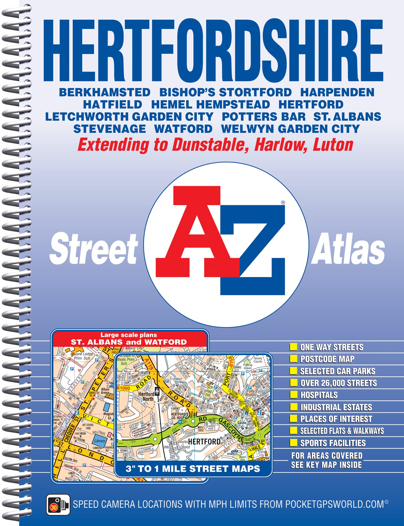 Hertfordshire AZ Street Atlas,Used