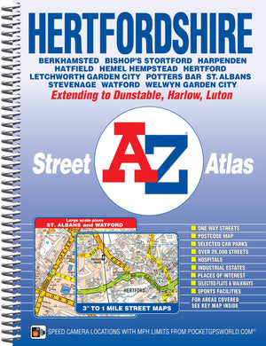Hertfordshire AZ Street Atlas,Used