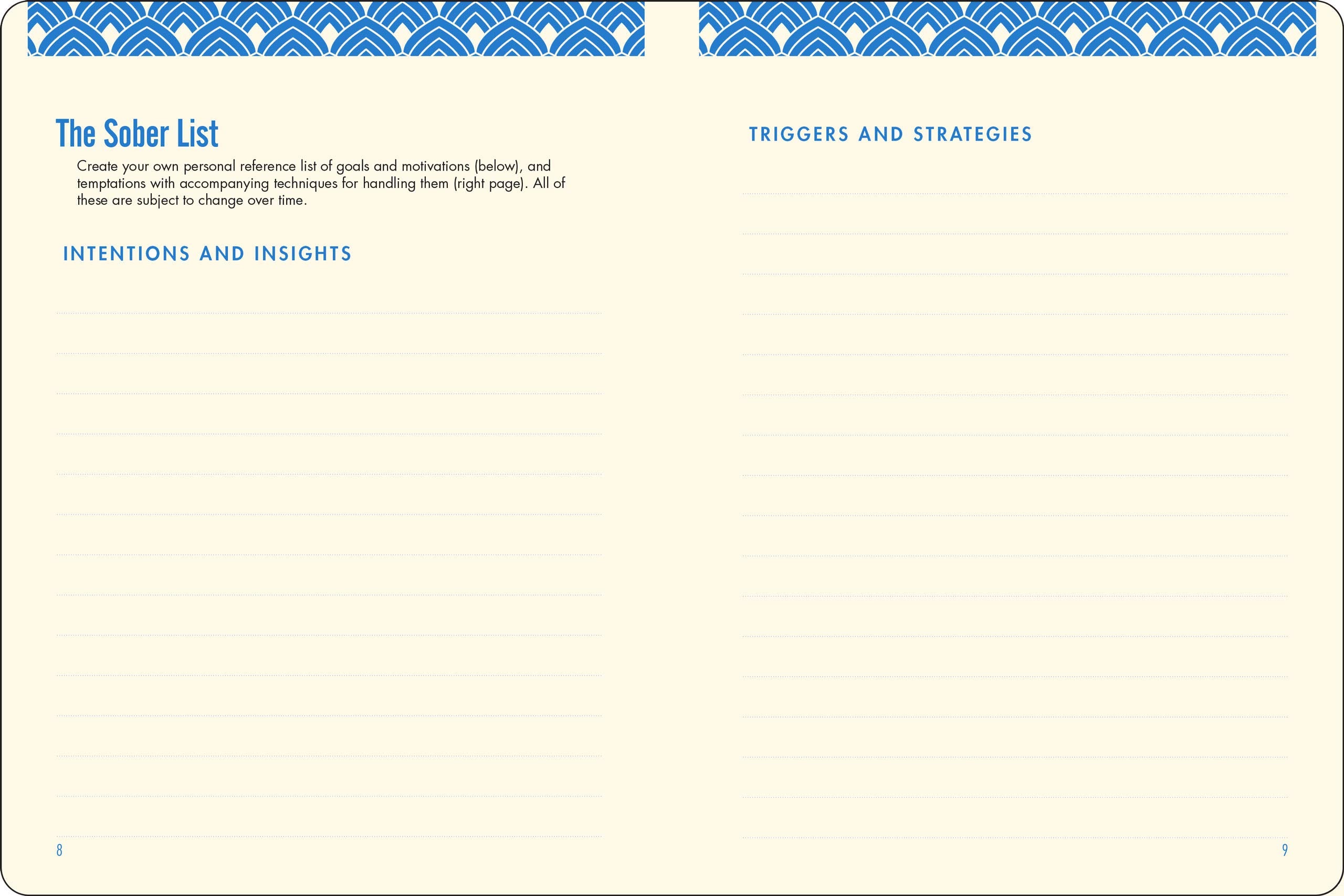 Sober Journal (with removable cover band),Used