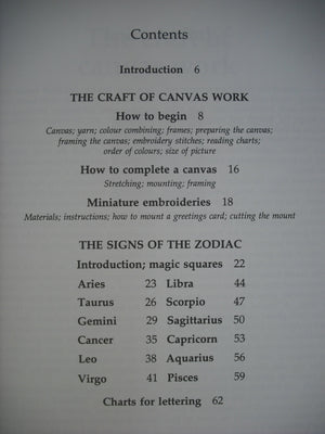 Zodiac Embroidery,Used