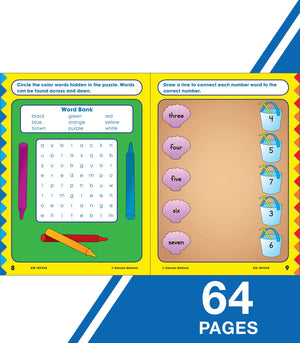 Carson Dellosa Beginning Reading WorkbookKindergarten Early Reader Phonics Practice With Stickers, Incentive Chart, Puzzles, Co,Used