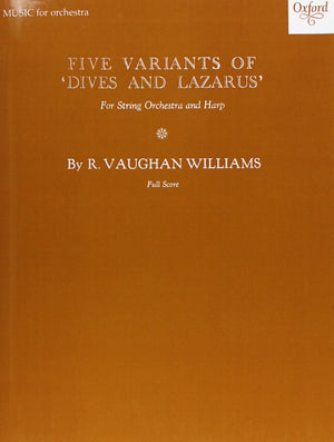 Five Variants On 'Dives And Lazarus',Used