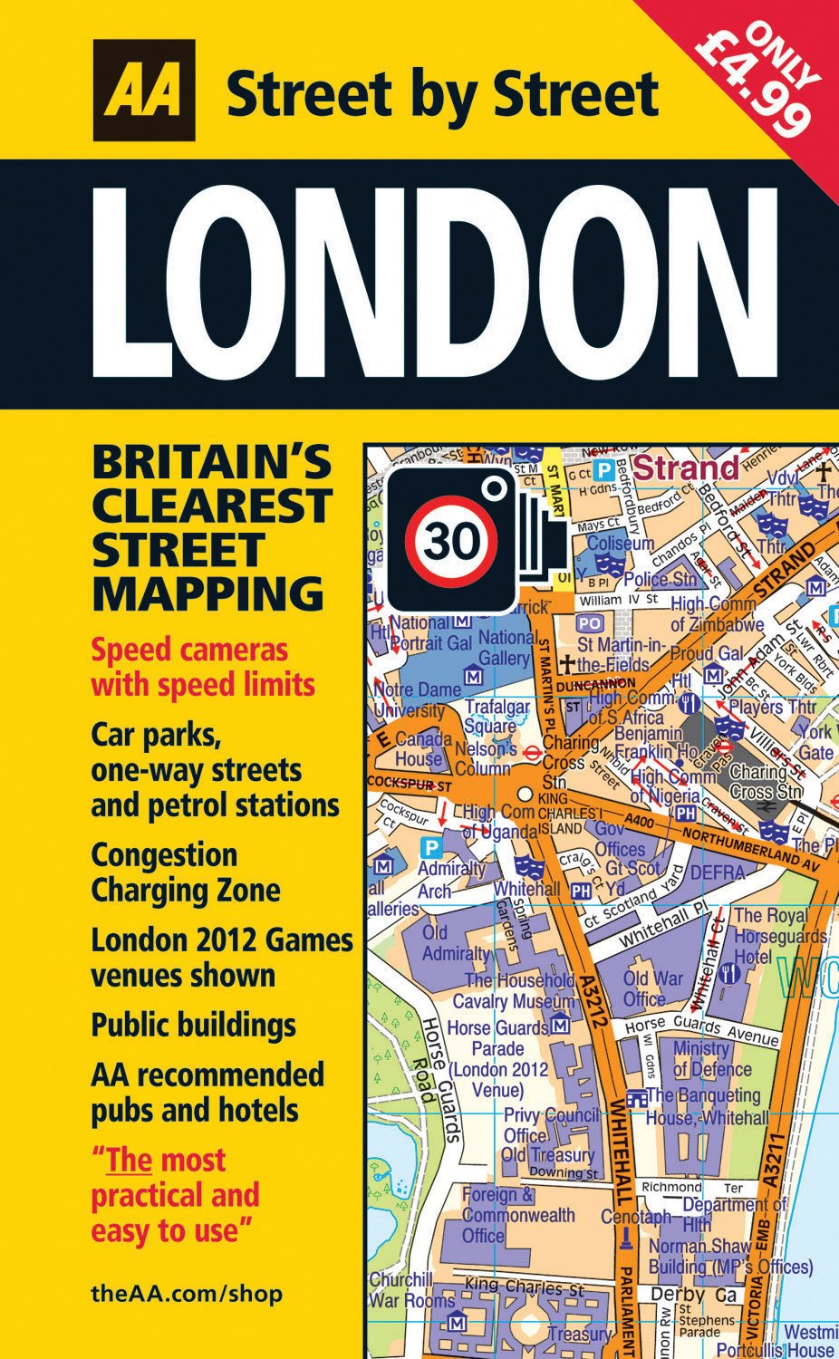 London: Street By Street (Aa Street By Street)-used