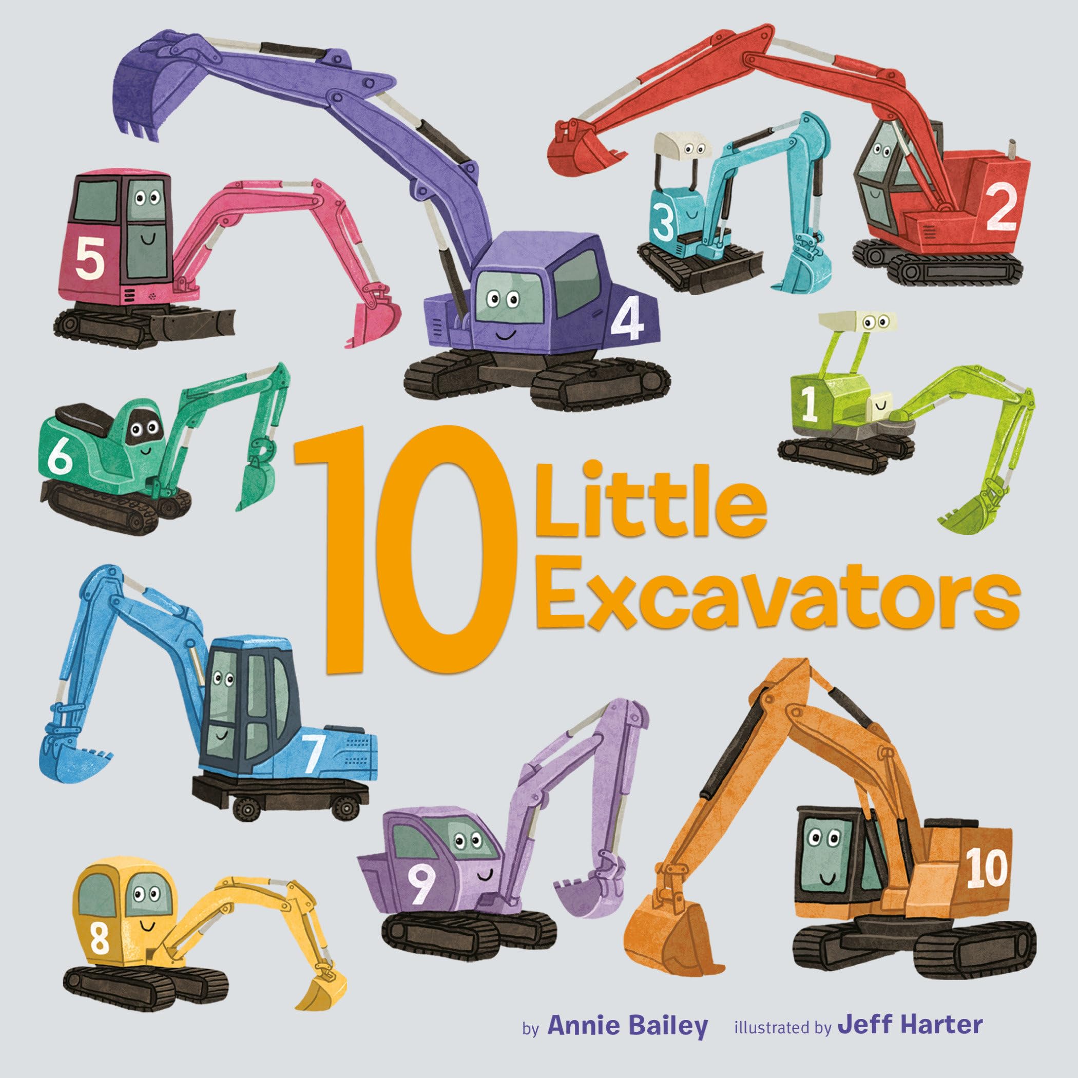10 Little Excavators (10 Little Vehicles),Used