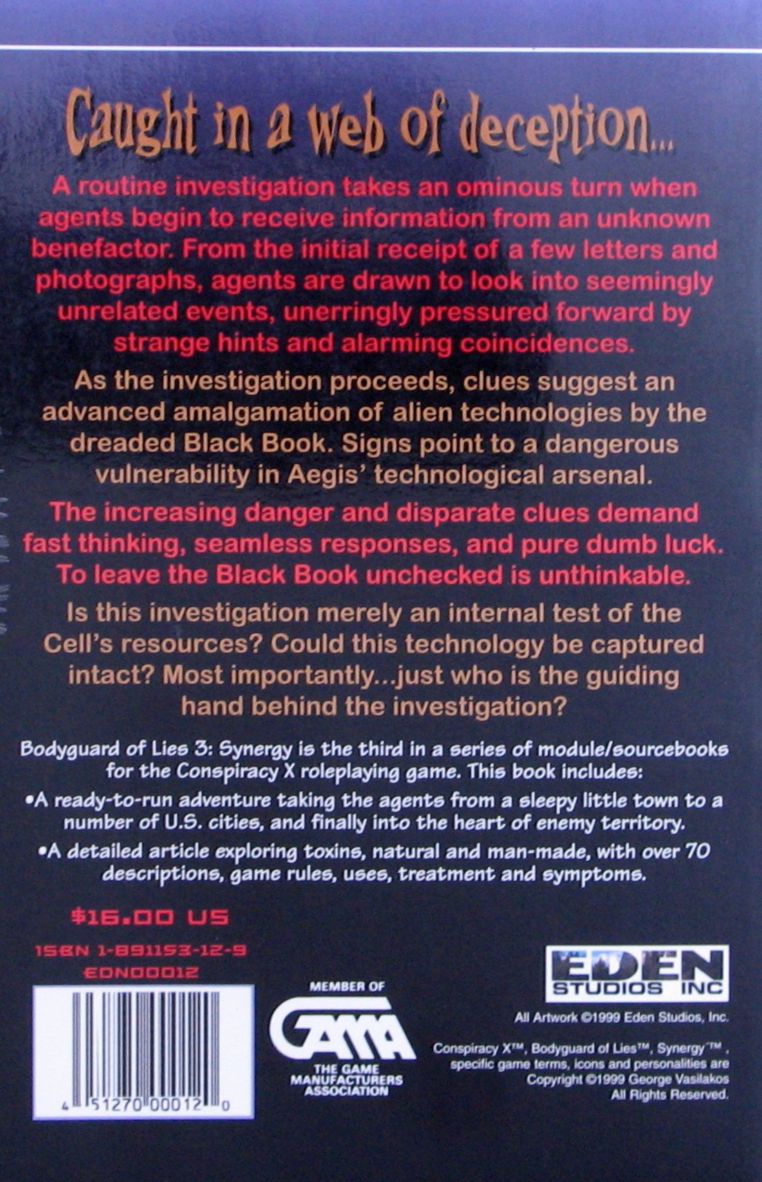 Conspiracy X: Bodyguard Of Lies 3: Synergy