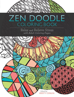 Zen Doodle Coloring Book: Relax And Relieve Stress With Adult Coloring Pages