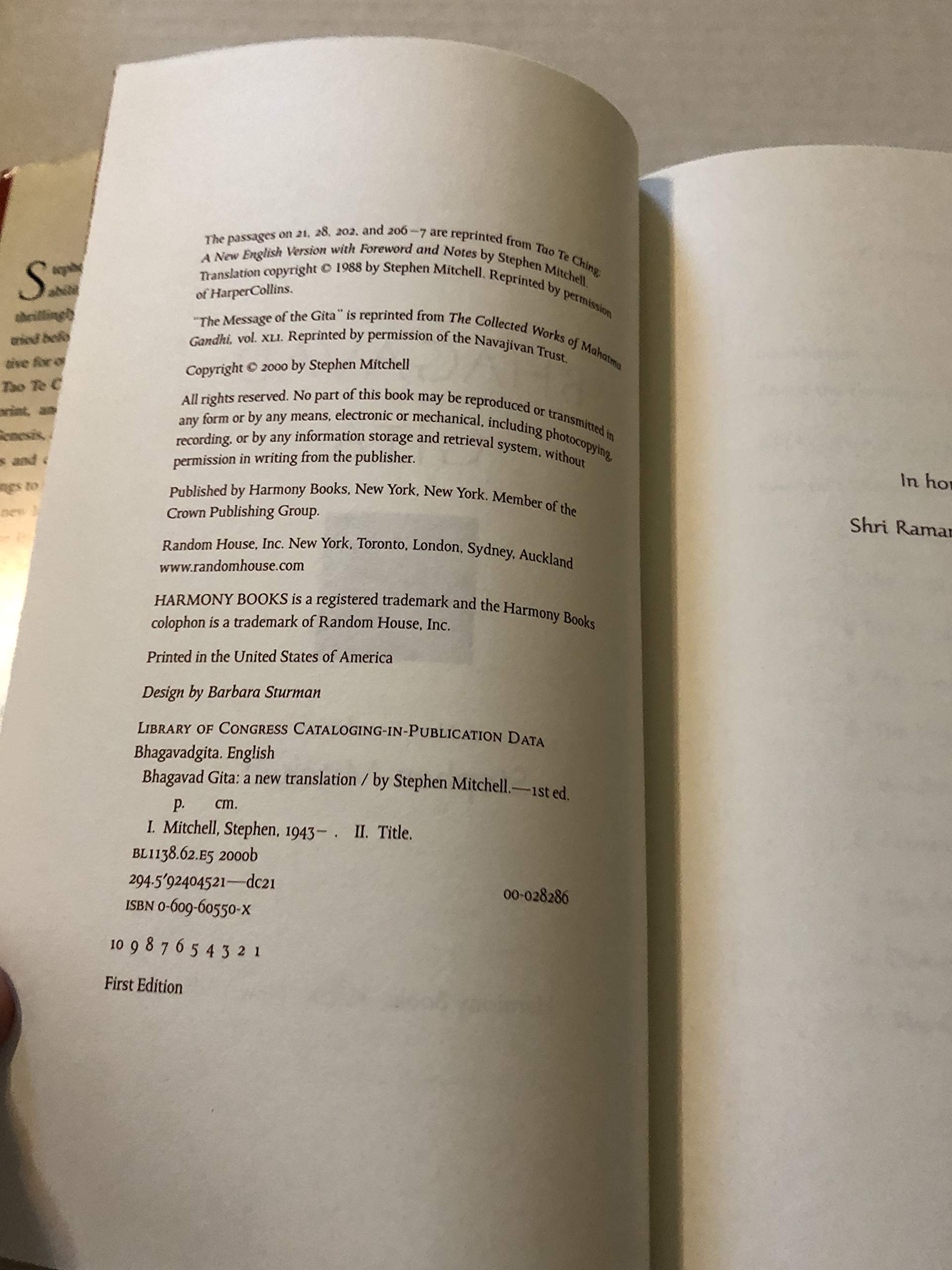 Bhagavad Gita: A New Translation