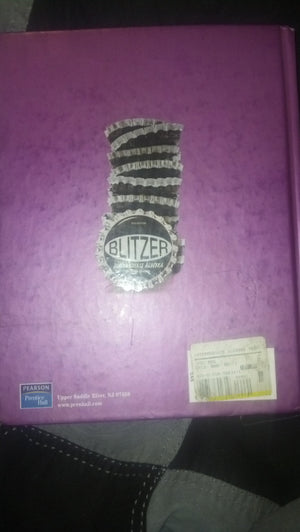 Blitzer Intermediate Algebra for College Students, 5th Edition,Used