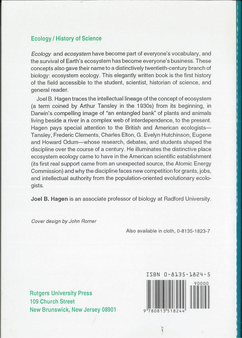 An Entangled Bank: The Origins of Ecosystem Ecology,Used