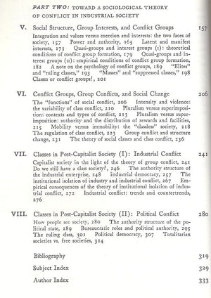 Class and Class Conflict in Industrial Society,New