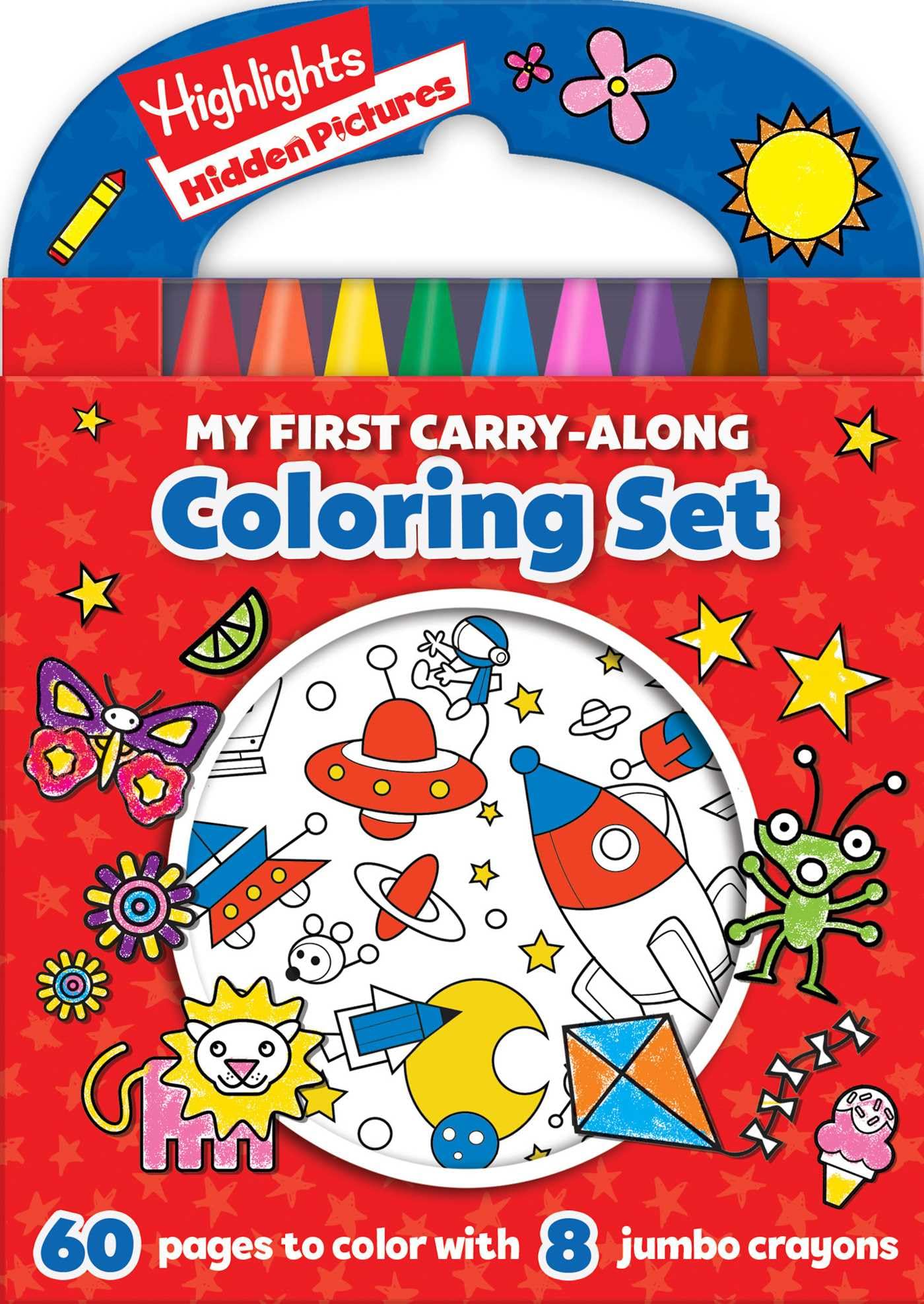 Highlights: My First Hidden Pictures CarryAlong Coloring Set,New