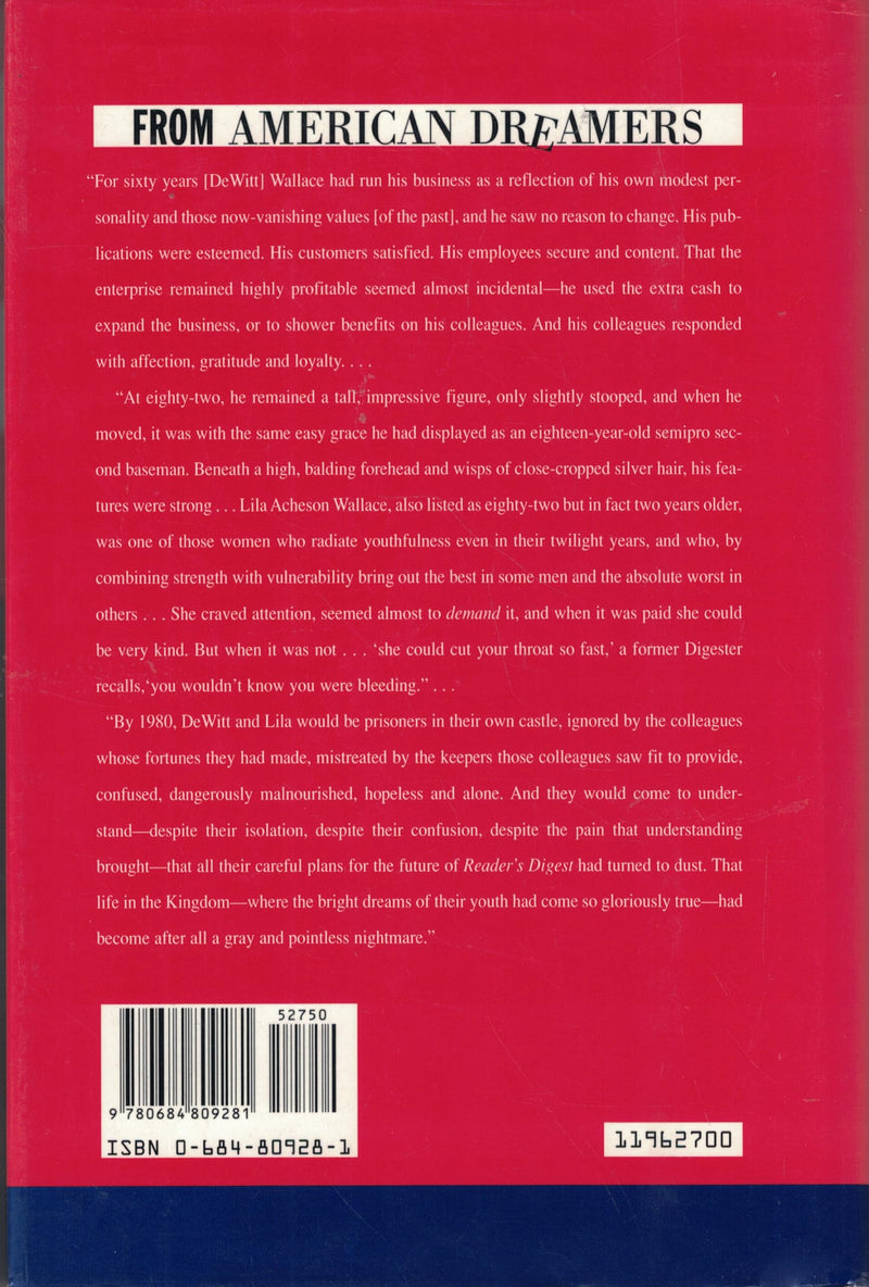 AMERICAN DREAMERS: The Wallaces and The Reader's Digest: An Insider's Story,Used