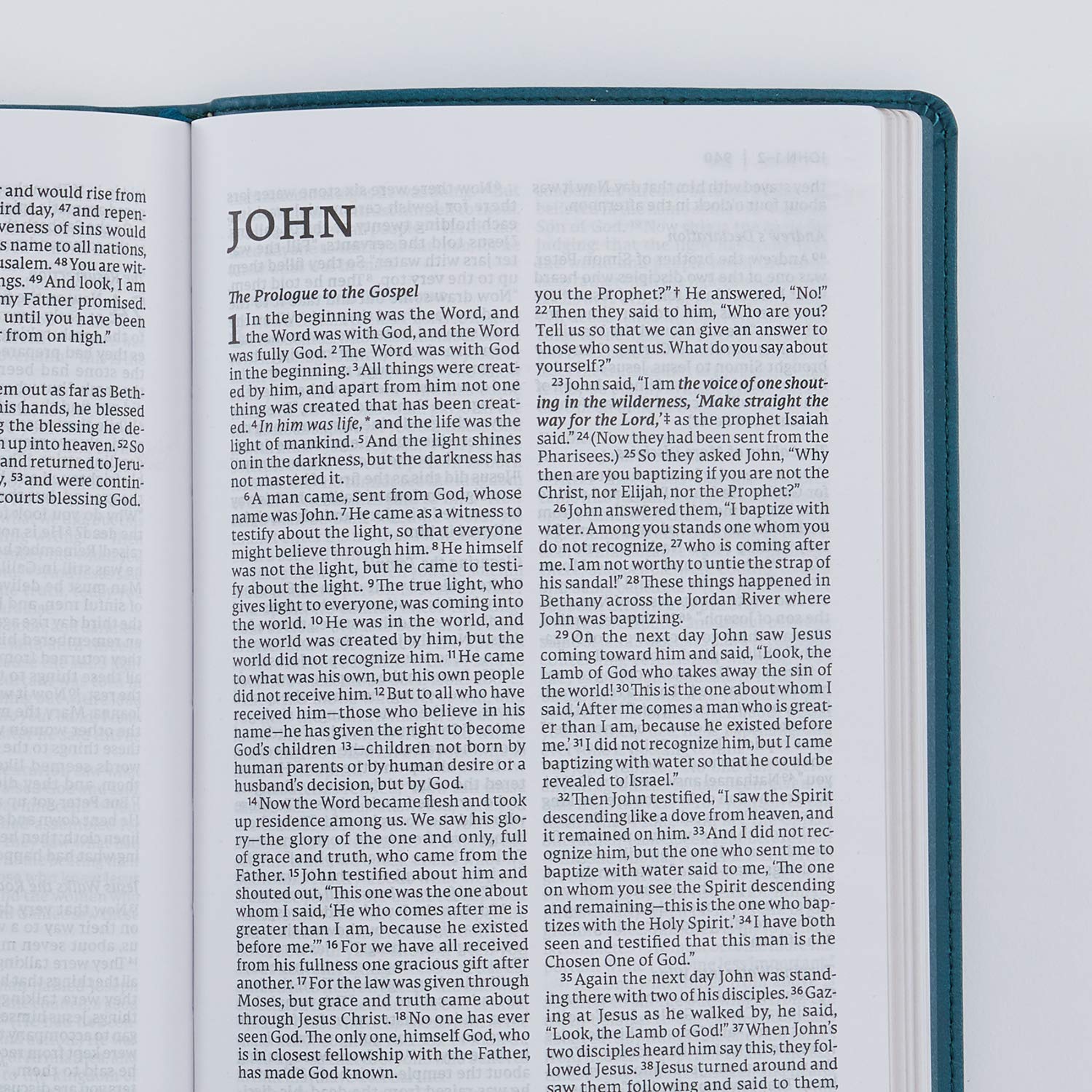 NET Bible, Thinline, Leathersoft, Teal, Comfort Print: Holy Bible,Used