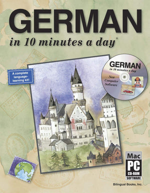 GERMAN in 10 minutes a day with CDROM,Used