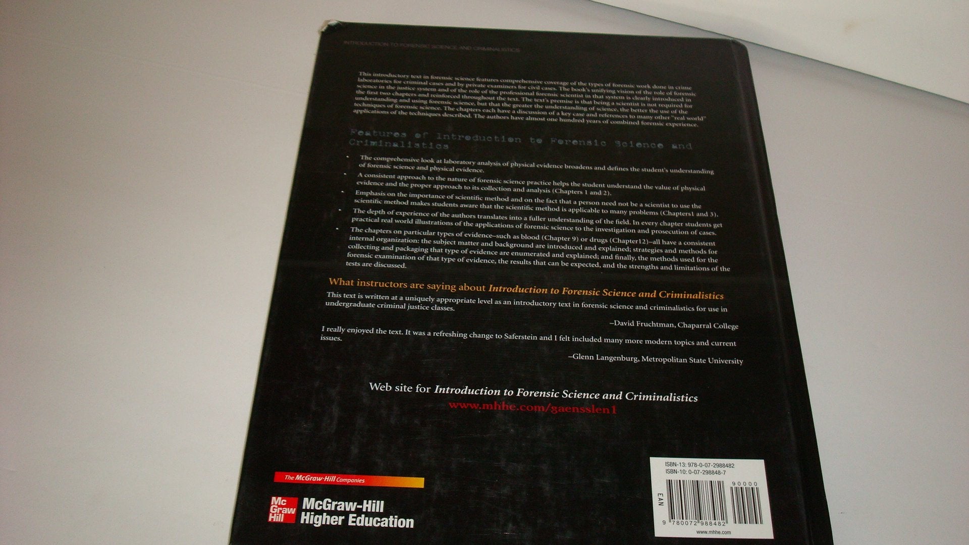 Introduction to Forensic Science and Criminalistics,Used