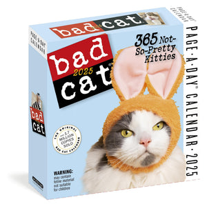 Bad Cat PageADay Calendar 2025: 365 NotSoPretty Kitties