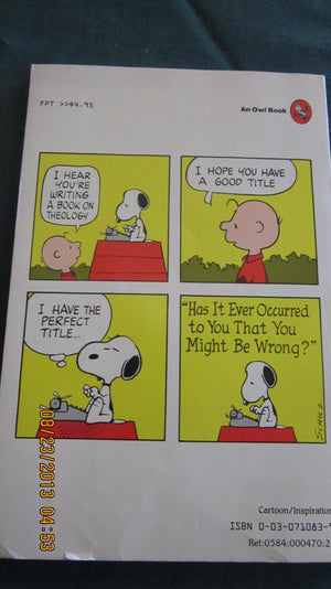 And the Beagles and the Bunnies Shall Lie Down Together: The Theology in Peanuts,Used