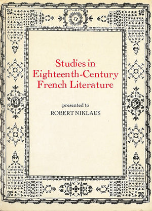 Studies in Eighteenth Century French Literature: Presented to Robert Niklaus,Used
