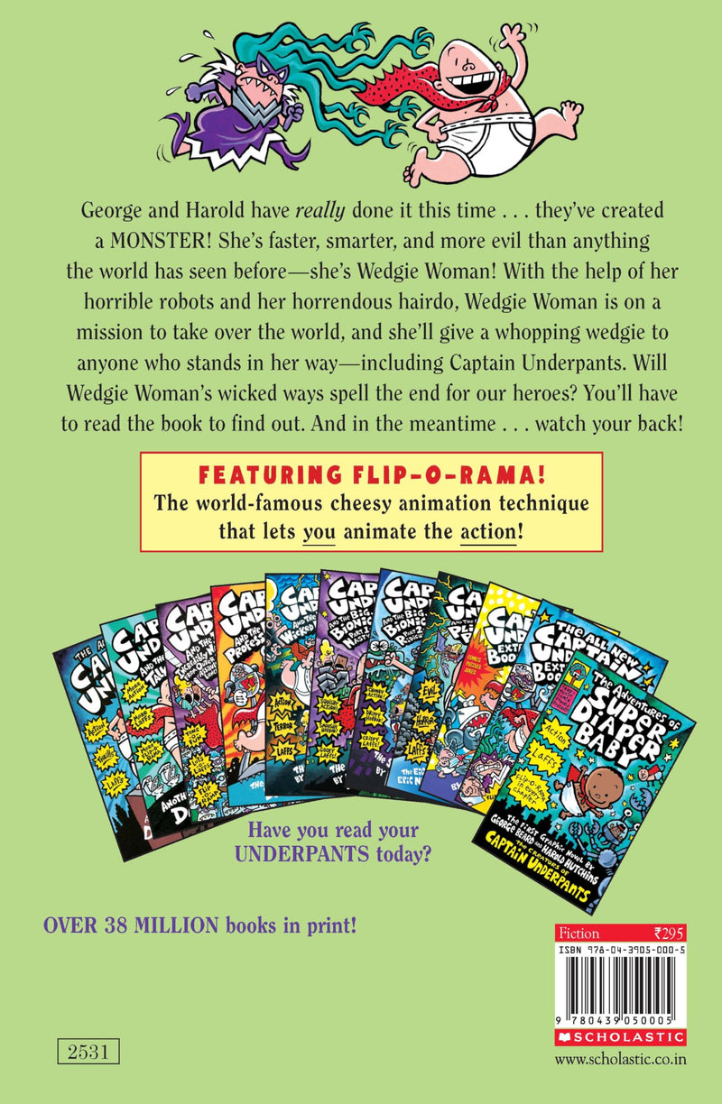 Captain Underpants And The Wrath Of The Wicked Wedgie Woman (Captain Underpants #5) (5),Used
