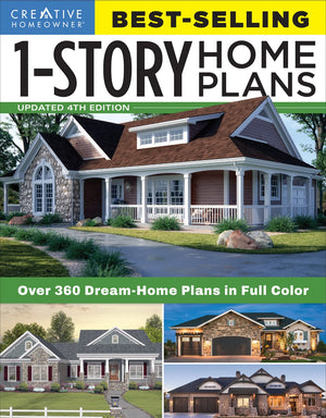 Bestselling 1Story Home Plans, Updated 4Th Edition: Over 360 Dreamhome Plans In Full Color (Creative Homeowner) Craftsman, Co