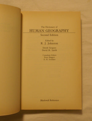 Dictionary of Human Geography,Used
