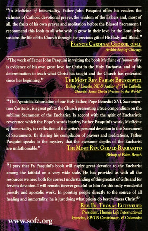 Medicine of Immortality: Prayers and Meditations for Mass and Eucharistic Adoration,Used