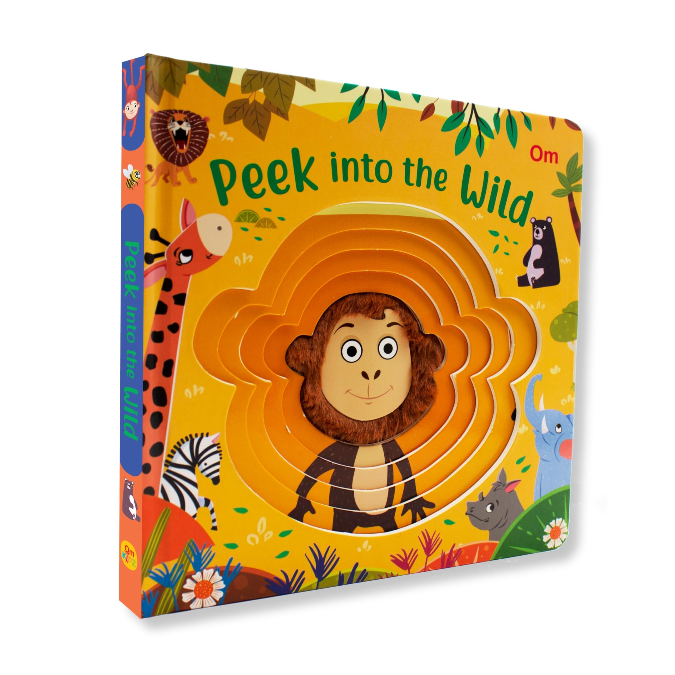 Board Book: Peek Into The Wild - Illustrated Rhymes For Kids - Board Book For Children Age 1-3 Years