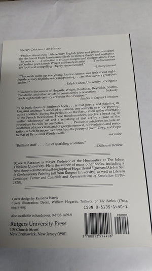 Breaking and Remaking: Aesthetic Practice in England, 17001820,New