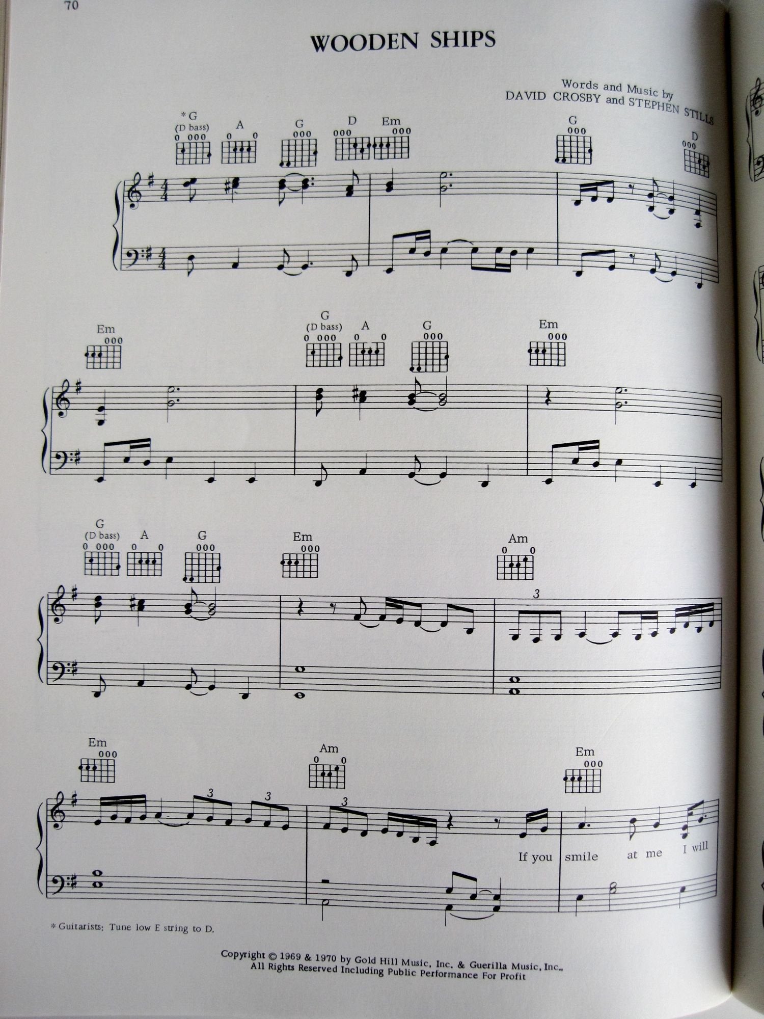 Crosby, Stills, Nash & Young: Piano/Vocal/Chords,Used