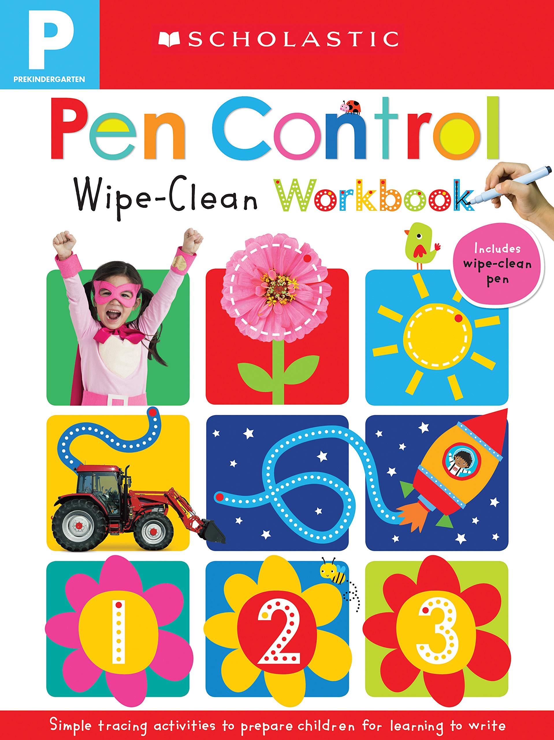 Pen Control: Scholastic Early Learners (Wipeclean),New