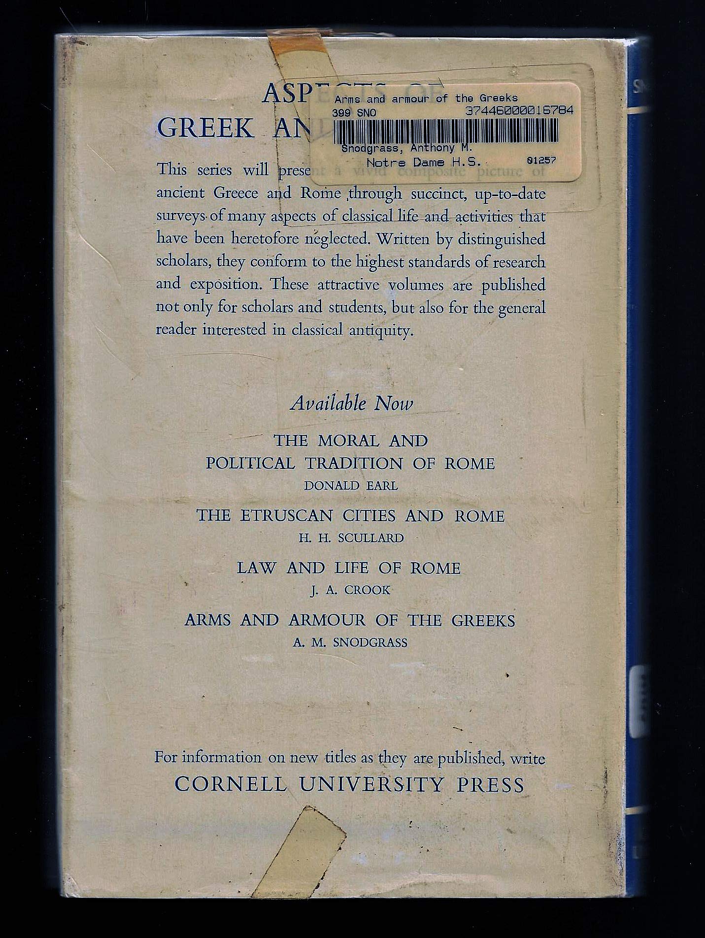 Arms and Armour of the Greeks,Used