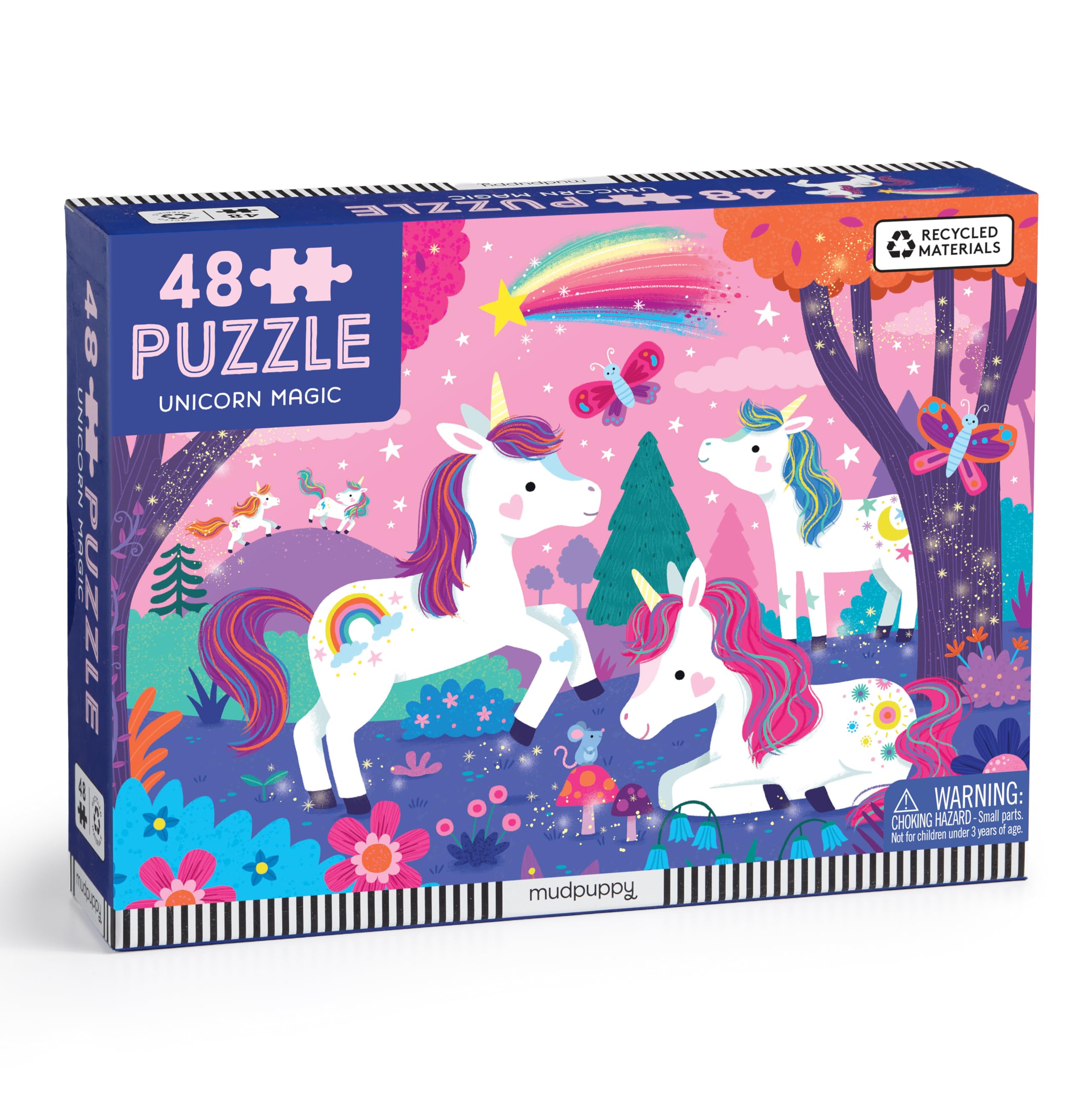 Mudpuppy Unicorn Magic  48 Piece Puzzle With Colorful And Fun Illustrations Of Unicorns For Children Ages 3 And Up